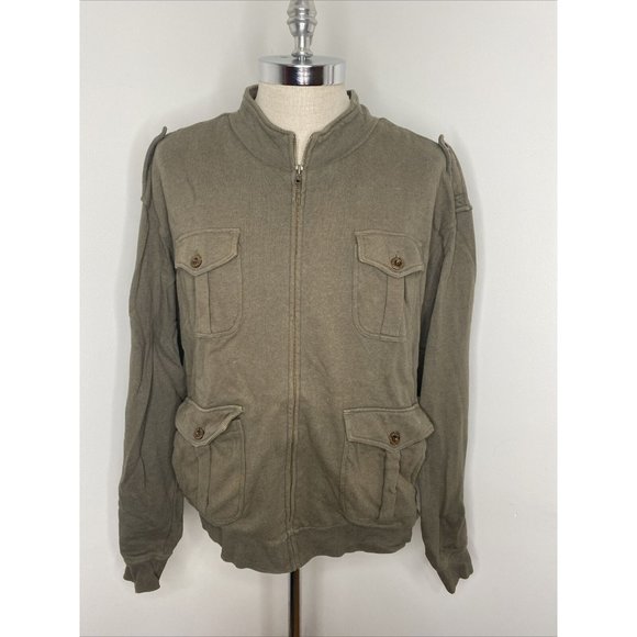 Orvis Other - Orvis Vintage Issue Mens Jacket Black XXL Full Zip Pockets Softshell Coat Green